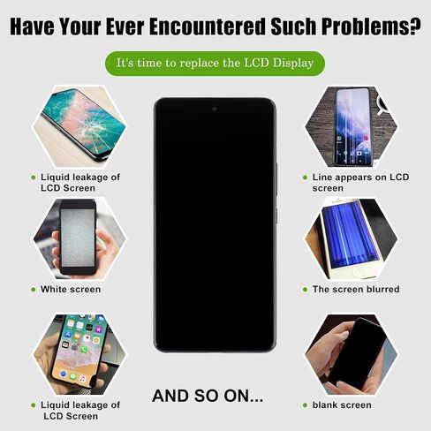 OLED Replacement Compatible with Samsung S10 Plus SM-G975F/DS SM-G975U (Black with Frame) LCD Display Touch Screen Digitizer Assembly with Repair Tools in Kuwait