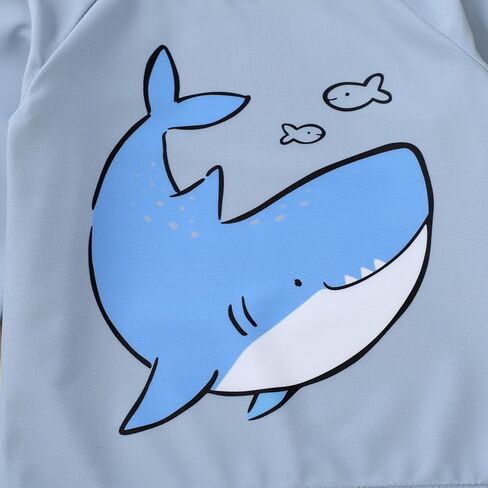 YOUNGER TREE Toddler Baby Boy Swimsuit Long Sleeve Bathing Suit Rash Guard Shirt Trunk Sets Swimwear Summer Clothes Outfits in Saudi Arabia