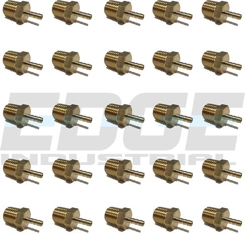 1/8" HOSE ID TO 1/4" MALE NPT MNPT STRAIGHT BRASS FITTING FUEL/AIR/WATER/OIL/GAS/WOG (QTY 1) in Saudi Arabia