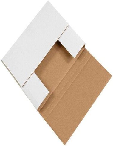 صناديق بريد Aviditi White Jumbo قابلة للطي، 30 بوصة × 22 1/2 بوصة × 1 بوصة، عبوة من 20 قطعة، سهلة الطي، مقاومة للسحق، للشحن والبريد والتخزين in Saudi Arabia