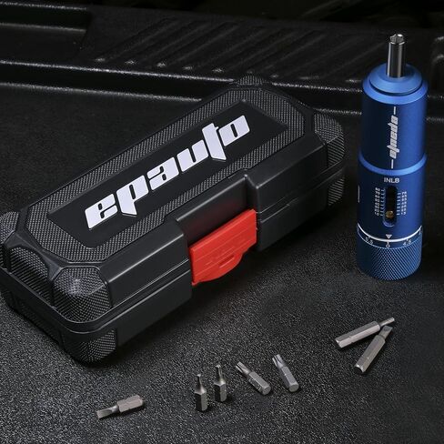 EPAuto FAT Torque Screwdriver Wrench for Gunsmithing | Bicycle Mechanics,10 to 80 inch-pound, 28 Bits Set, Red in Saudi Arabia