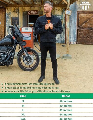 سترة Nomad للدراجات النارية للرجال Ironside Summer Mesh قابلة للتنفس ومدرعة للحماية من الصدمات Cruiser Sportsbike Enduro. in Kuwait