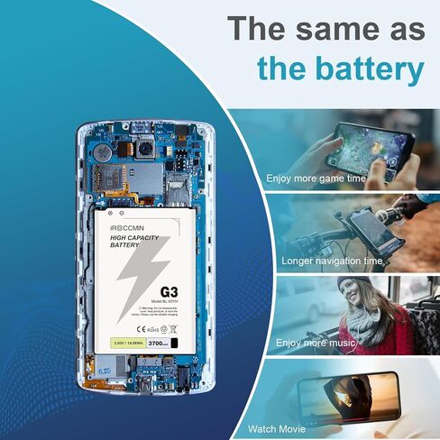 بديل لبطارية LG G3، بطارية بديلة عالية السعة 3700 مللي أمبير في الساعة لطراز LG G3 D852، D855، D850، D851، VS985، LS990، BL-53YH in Kuwait