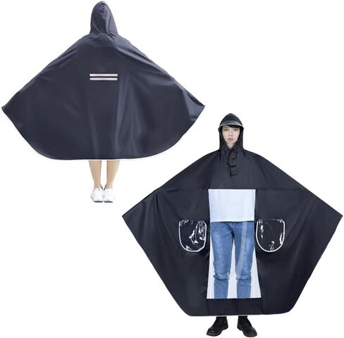 Unisex Adult Poncho Waterproof Rain Poncho Outdoors Bike Ebike Motorcycle Scooter Cycling Jacket Raincoat Cape Rain Cover in Kuwait