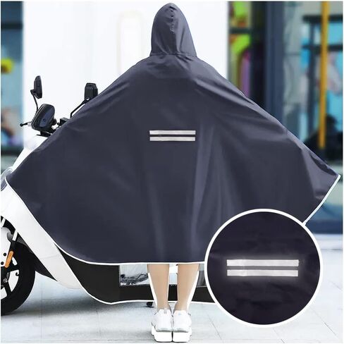 Unisex Adult Poncho Waterproof Rain Poncho Outdoors Bike Ebike Motorcycle Scooter Cycling Jacket Raincoat Cape Rain Cover in Kuwait