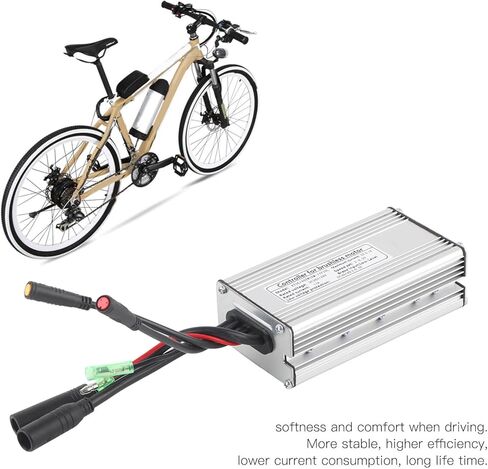 Qiilu Ebike Controller Ebike Controller 48V سبائك الألومنيوم 9 أنبوب 36 48V Kt‑22A اتصال مقاوم للماء مع كابل ضوئي معدات تحكم مستطيلة in Kuwait