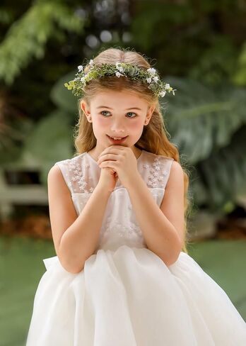 White Baby‘s Breath Flower Crown Eucalyptus Crown Bride Bridesmaid Headpiece Boho Hair Wreath DFS18 (Daisy yellow) in Saudi Arabia
