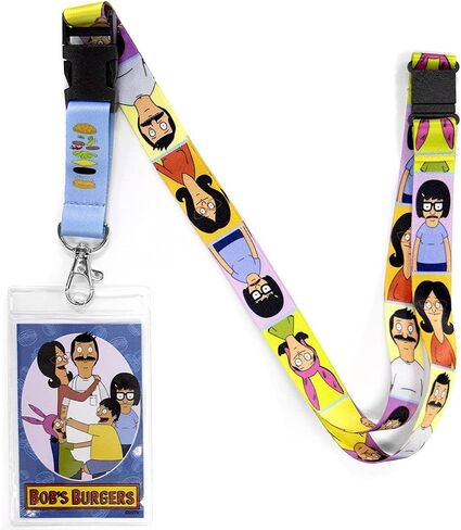 Ata-Boy Bob's Burgers Lanyard Badge Holder, Bob Belcher Lanyards for ID Badges - Gifts & Merchandise… in Saudi Arabia