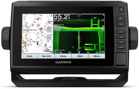 Garmin ECHOMAP UHD 74SV، جهاز رسم الخرائط بشاشة تعمل باللمس مقاس 7 بوصات مع محول BlueChart G3 الأمريكي ومحول الطاقة GT54UHD-TM in Saudi Arabia