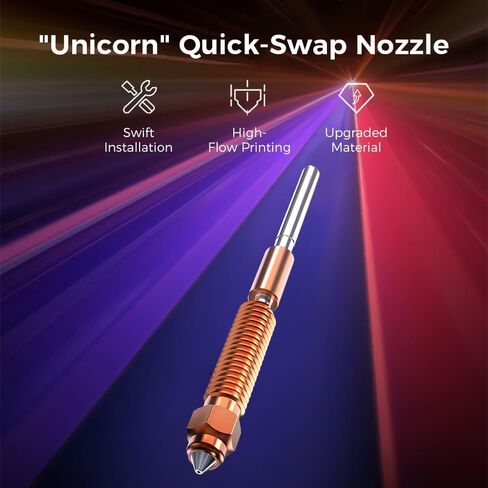 Creality Official K1C Nozzles, Quick-Swap 3D Printer Nozzle Kit, Copper Alloy and Hardened Steel Nozzle Suitable for Creality K1C/ K1 MAX 3D Printers (1PCS, 0.4mm) in Saudi Arabia