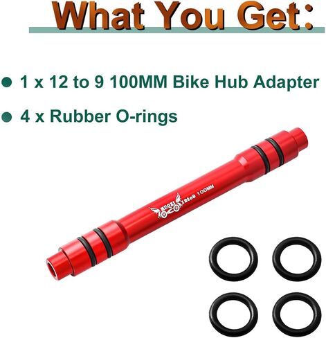 MUQZI Bicycle QR Adapter 12/15 to 9mm Front Wheel Hub Adapter 100/135/142/148mm Thru Axle Hub Quick Release for Mountain Road Bike in Saudi Arabia