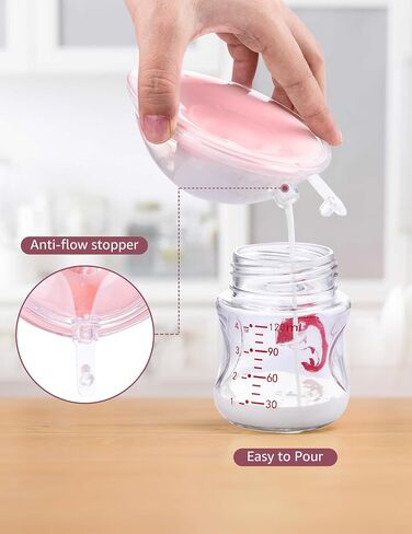 HOFISH 2 PCS Silicone Manual Breast Pump Wearable Breast Shells Silicone Breast Milk Collectors for Breastfeeding, Passive Breast Milk Collector Shell for Newborns 1.35oz/40ml,White in Saudi Arabia