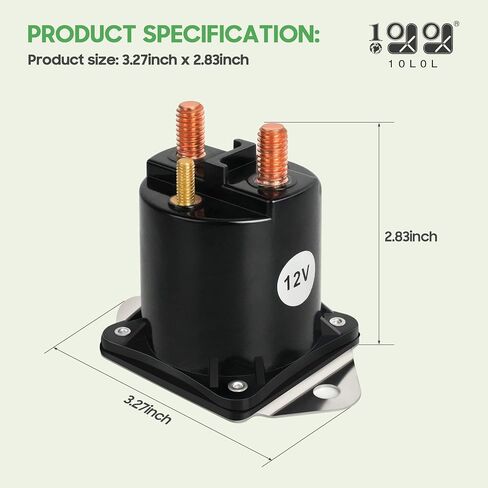 10L0L 12V Golf Cart Solenoid for 1984 up Club Car DS & Precedent, Club car Solenoid Replaces OEM 1013609, in Saudi Arabia