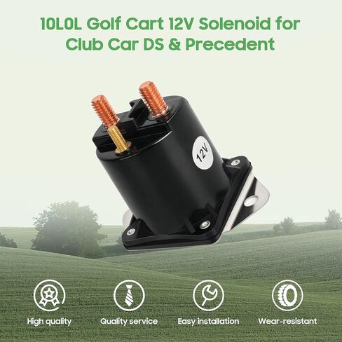 10L0L 12V Golf Cart Solenoid for 1984 up Club Car DS & Precedent, Club car Solenoid Replaces OEM 1013609, in Saudi Arabia