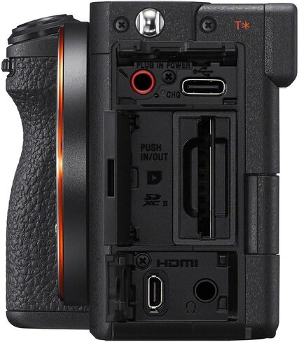 Sony a7C II Full Frame Mirrorless Interchangeable Lens Camera Body Black ILCE-7CM2/B Bundle with Deco Gear Compact Camera Bag + Extra Battery + Flash + 128GB Card + Dual Charger & Accessories Kit in Saudi Arabia