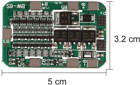 2pcs 6S 15A 24V Battery Protection Board for Li-ion Lithium 18650 Battery BMS Packs PCB Protection Board Integrated Circuits in Saudi Arabia