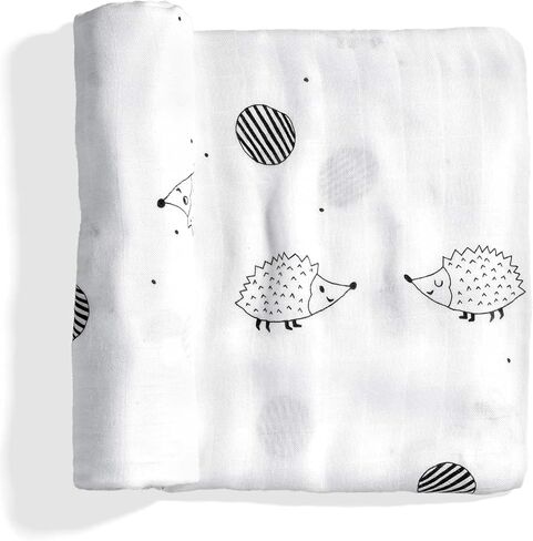 Rookie Humans Super Soft Viscose from Bamboo Muslin Swaddle Blankets for Baby Girls and Boys – Silky Soft - 47 x 47 inches Swaddling Blankets - Newborn Baby Essentials, Floral in Saudi Arabia