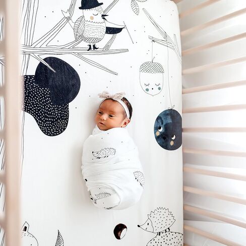Rookie Humans Super Soft Viscose from Bamboo Muslin Swaddle Blankets for Baby Girls and Boys – Silky Soft - 47 x 47 inches Swaddling Blankets - Newborn Baby Essentials, Floral in Saudi Arabia