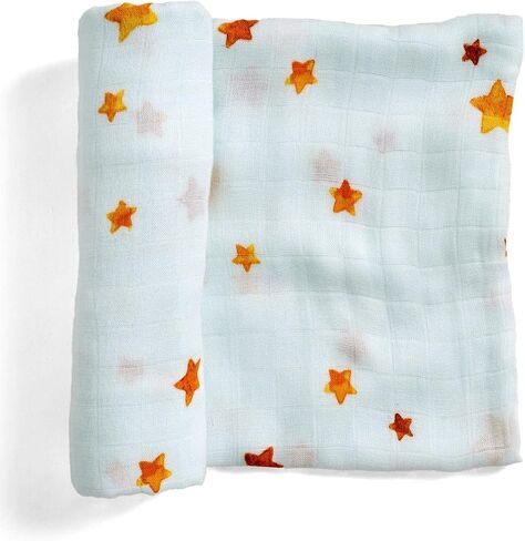 Rookie Humans Super Soft Viscose from Bamboo Muslin Swaddle Blankets for Baby Girls and Boys – Silky Soft - 47 x 47 inches Swaddling Blankets - Newborn Baby Essentials, Floral in Saudi Arabia