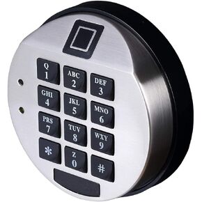 YOSEC Electronic Biometric Gun Safe with Stainless Steel Chrome Finish Keypad Lock