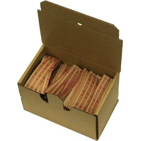 The Coin-Tainer Co. Flat Coin Wrappers, Penny, 1000 count (30001),Red/Brown