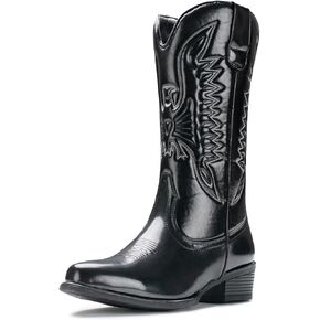 Cowboy Boots For Women Mid Calf Cowgirl Boots Pointy Toe Western Boot in Saudi Arabia