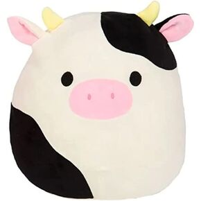 Squishmallows Official Kellytoy Plush Farm Squad Squishy Soft Toy Animals (8 Inch, Connor Cow)