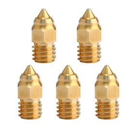 Ender 3 S1 Nozzle 0.4mm,MK Brass Nozzles for Sprite Extruder Pro Ender 3 S1/Pro/Plus Nozzle 0.4mm for Ender 3 Neo/V2 Neo/CR-6 SE/Max Ender 3 V2/Pro/Max/Ender 5/CR-10 3D Printer Hotend.(5Pcs)