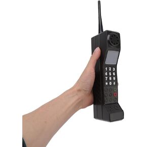 90s Phone Prop, Cell Phone Ornament, Retro Phone Prop, Retro Mobile Phone Model, for 80s 90s Party Decorations, for Home Living Room Decor Desktop Decoration(Black)
