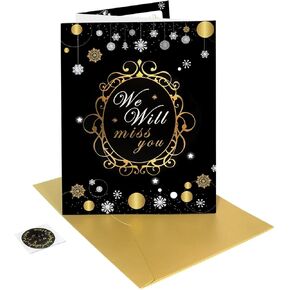 Large Coworker Leaving Farewell Card 13.8 x 31.9 inch,400gsm thick card stock, Giant Guest Book Jumbo Retirement Card Goodbye Card,Farewell Gift for Colleague Women Men(With Envelope) in Saudi Arabia