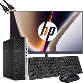 HP EliteDesk 800 G3 SFF Desktop Computer with 21.5"" FHD Monitor Bundle PC Set, Intel Core i5-6500 3.2GHz, 8GB RAM, 256GB SSD, Keyboard & Mouse, WiFi, Windows 10 Pro (Renewed), Black