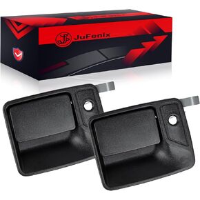 Exterior Door Handles w/Keyhole - Front Left & Right - Compatible with 1999-2016 Ford F250 F350 F450 F550 Super Duty, 2000-2005 Excursion, 2000-2016 F650 F750-2-PC Set