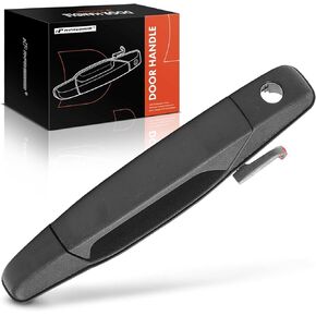 A-Premium - Exterior Door Handle Front Right Passenger Side with Keyhole - Compatible with 2007 2008 2009 2010 2011 2012 2013 2014 Chevy Silverado GMC Sierra 1500 2500HD 3500HD - Black