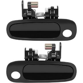 Exterior Door Handles,Front Door Handles Driver Left Passenger Right Side,Replacement for 1998-2002 for Toyota for Corolla,2pcs Black Handles Replace