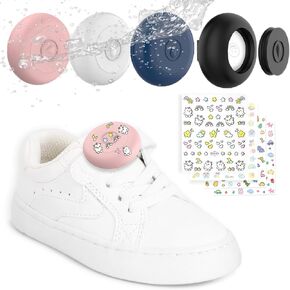 4-Pack AirTag Holder for Kids Shoe, Waterproof Kids AirTag Holder with Stickers, AirTag Kids Hidden Holder for Toddler Child Shoe, Air Tag Holder for Kids