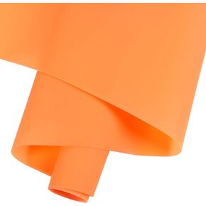 Smooth Solid Color PVC Jelly Roll Vinyl Faux Leather Fabric 12"X53"(30cmX135cm) for Making Crafts,Hair Bows,and Sewing Craft Projects (Blue)