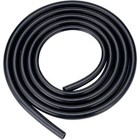 Eastrans 3/4" ID Silicone Tubing, Food Grade 3/4" ID x1" OD Flexible Pure Silicone Hoses High Temp for Home Brewing,5 Feet Length,Black