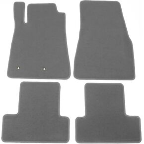IKON MOTORSPORTS, Floor Mats Compatible with 2005-2009 Ford Mustang, Factory Fitment Beige Nylon Front & Rear Car Floor Mats Liner Carpets Replacement 4PC, 2006 2007 2008