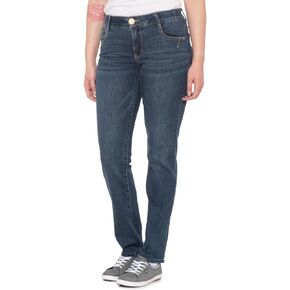 Democracy Women's Plus-Size Ab Solution Straight Leg Jean