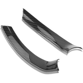 Keenso 2Pcs Car Interior Steering Wheel Carbon Fiber Decorative Decor Cover Trim for Alfa Romeo Stelvio/Giulia