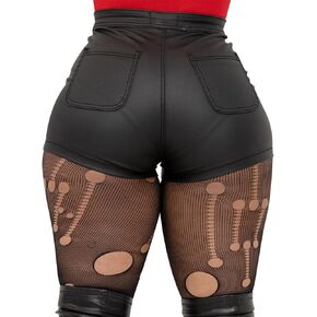 Womens Casual Faux Leather Shorts in Kuwait