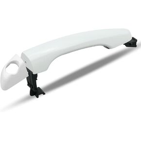 4 PCS Exterior Outside Door Handle with Handle Cover Fit for Hyundai Elantra Sedan 2017-2020 Replace 82661F0010 82662F0020 (Front Rear Left Right)