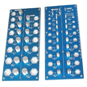 Thread Checker, 38 Nut and Bolt Thread Size Checker, Screw Identifier Gauge with Standard & Metric (RED)