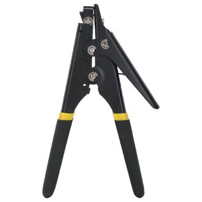 Cable Tie Gun, Portable Nylon Cable Tie Tension Plastic Zip Tie Fastening and Cutting Tool Cable Tie Tensioning Cutting Tool Zip Tie, Cable Ties (Black)