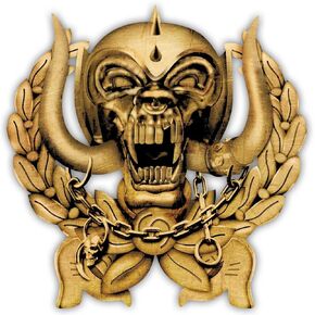 Motorhead Everything Louder Forever Button (One Size) (Gold)