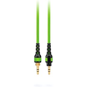 RØDE NTH-Cable for NTH-100 Headphones, 2.4m / 8ft Long, 3.5mm Male to Male Audio Cable with ¼-inch Adaptor Included (Green)