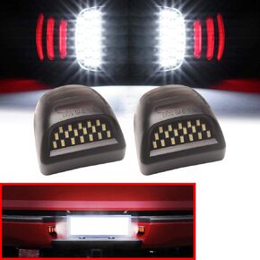 2 Pcs Error Free Xenon White LED License Plate Light Compatible with 1999-2013 Chevy Avalanche Silverado Tahoe Suburban Traverse GMC Sierra Yukon Cadillac Escalade License Tag Lamp 15049281