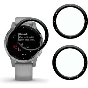 [3 عبوات] واقي شاشة متوافق مع Garmin vívoactive 4S، أقصى تغطية، مضاد للخدش، خالي من الفقاعات، منحني ثلاثي الأبعاد، واقي شاشة مرن عالي الدقة لـ Garmin vívoactive 4S in Kuwait