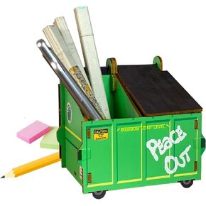 Dumpster Fire Desk Accessories Pencil Holder, Funny Office Decor, Cute Desk Gadgets for Boss, Coworker Gifts, Fun Office Toys for Adults, Men, White Elephant Gift Exchange
