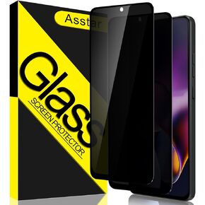 Asstar [2 Pack] Privacy Screen Protector for Moto G Stylus 5G 2024, 9H Hardness Tempered Glass Screen Protector for Moto G Stylus 5G 2024, Anti-Scratch Case Friendly Easy Install Bubble Free
